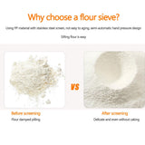 Hand Held Flour Sieve Manual Flour Sifter Stainless Steel Flour Strainer - Extra Image