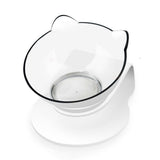 Cat Bowls Pet Feeding Bowl Cat Water Bowl Durable Fall Resistant 15 Degree Tilt Single Cat Food Bowl
