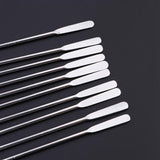 10Pcs Swizzle Sticks Stainless Steel Coffee Cocktail Beverage Drink Stirrer Stick Reusable Stir Sticks for Bar Home Office