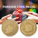 4Pcs Tooth Fairy Coin Golden Zinc Alloy Coin Reward Collection Coin Experience Coins for Lost Tooth Kids Party Decorations Supplies