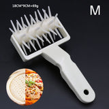 Pastry Pizza Plastic Dough Needle Wheels Roller Bread Hole Punch DIY Baking Tool - Side View