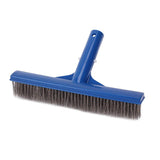 10 Inch Heavy Duty Stainless Steel Wire Pool Algae Brush for Concrete and Gunite Pools and Walkways - Front View