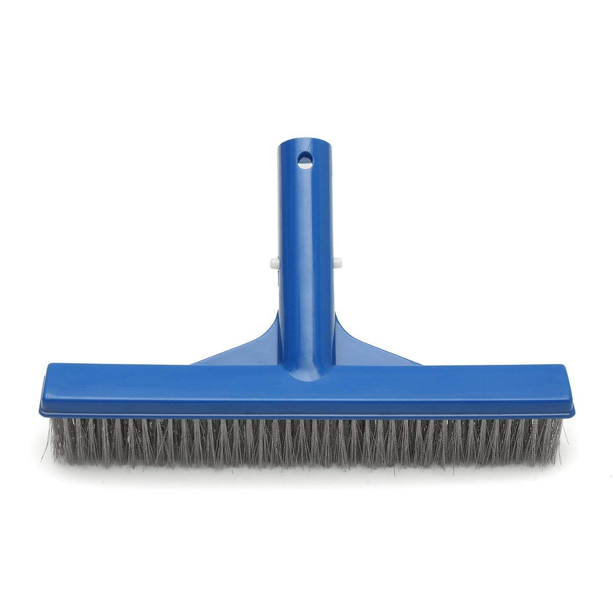 10 Inch Heavy Duty Stainless Steel Wire Pool Algae Brush for Concrete and Gunite Pools and Walkways