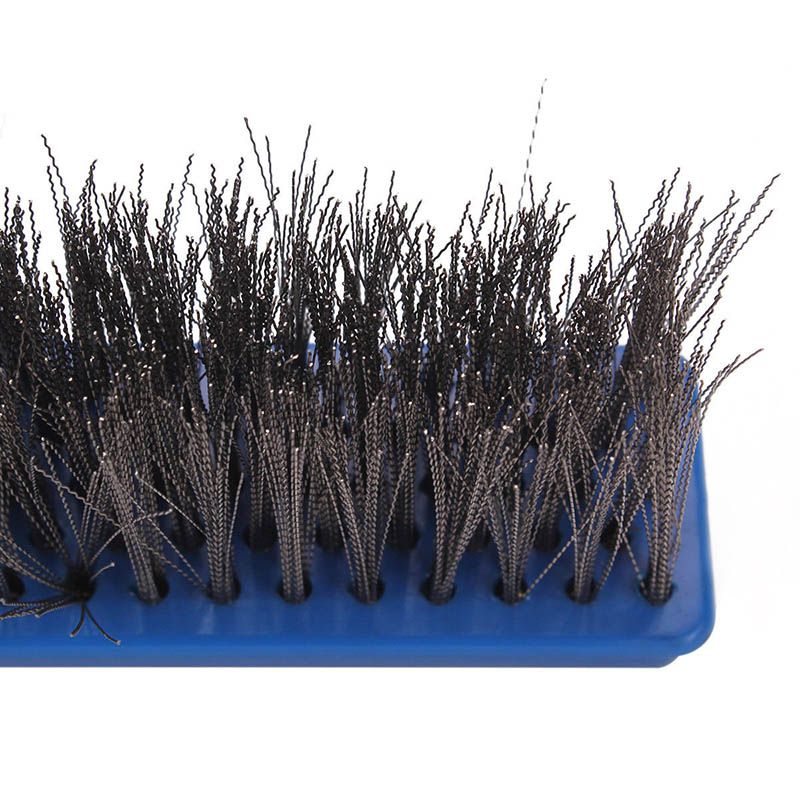 10 Inch Heavy Duty Stainless Steel Wire Pool Algae Brush for Concrete and Gunite Pools and Walkways