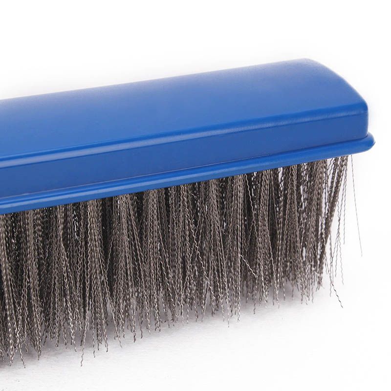 10 Inch Heavy Duty Stainless Steel Wire Pool Algae Brush for Concrete and Gunite Pools and Walkways