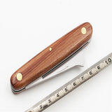Grafting Knife Stainless Steel Pruning Cutter Foldable Grafting Cutting Tool - Front View