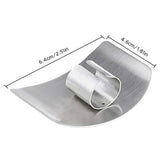 4PCS Stainless Steel Finger Cutting Protector Kitchen Safe Chop Cut Tool Guard Kitchen Tool