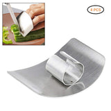 4PCS Stainless Steel Finger Cutting Protector Kitchen Safe Chop Cut Tool Guard Kitchen Tool