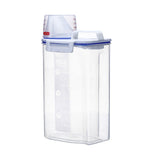 Moisture Proof Plastic Transparent Sealed Bucket with Scale Portable Kitchen Storage Box