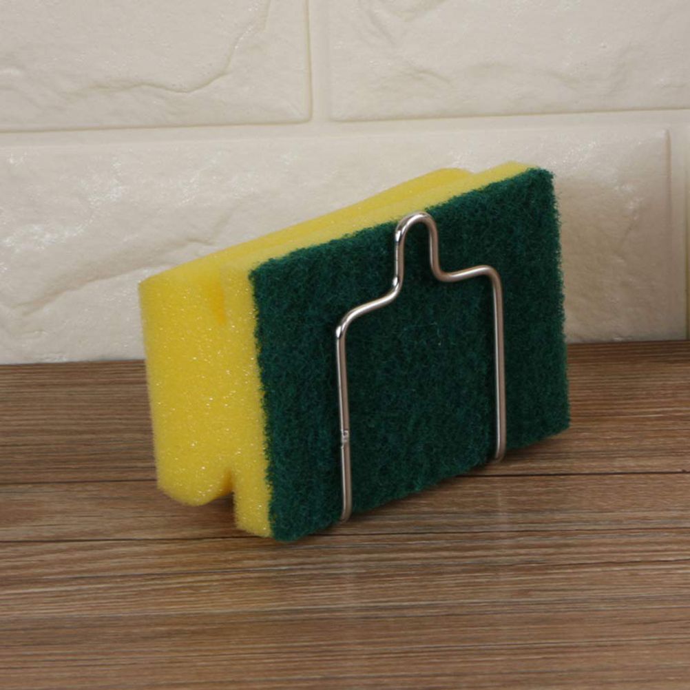 Kitchen Bathroom Drying Rack Stainless Steel Toilet Sink Suction Sponges Holder Rack Suction Cup Dish Cloths Holder