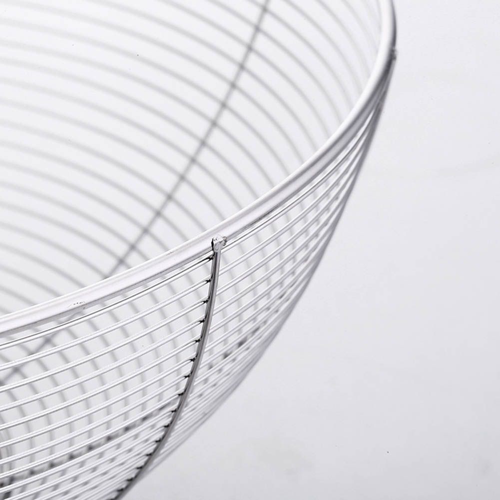 Stainless Steel Fruit Basket Kitchen Fruit Decorative Bowl Vegetable Drain Basket