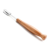 Bread Bakers Cutter Slashing Tool Bread Lame Dough Scoring Blade Tools Making Razor Cutter with Leather Protective Case - Close-Up Angle