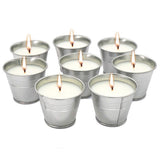 8Pcs/Set Iron Bucket Citronella Candles Scented Candles Smokeless Candle Set