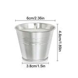 8Pcs/Set Iron Bucket Citronella Candles Scented Candles Smokeless Candle Set