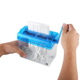 Portable Mini Shredder Manual Paper Documents Cutting Tool for Home Office