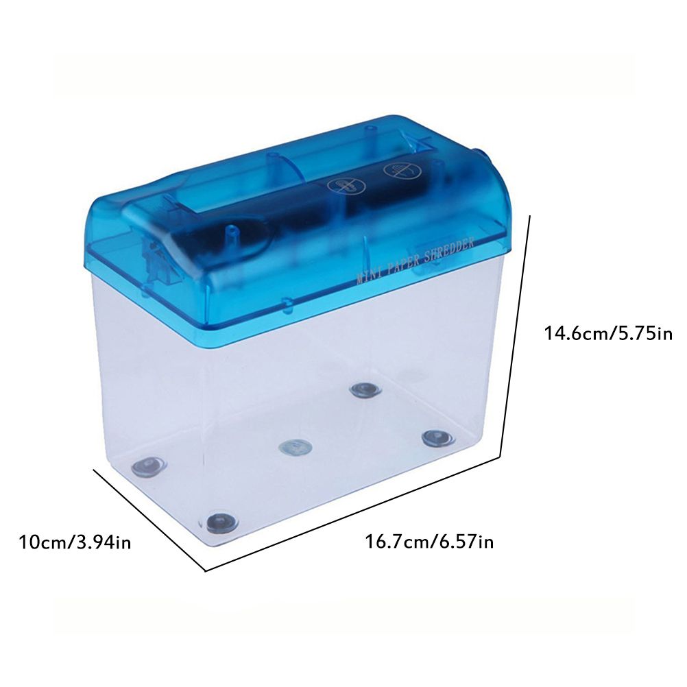 Portable Mini Shredder Manual Paper Documents Cutting Tool for Home Office