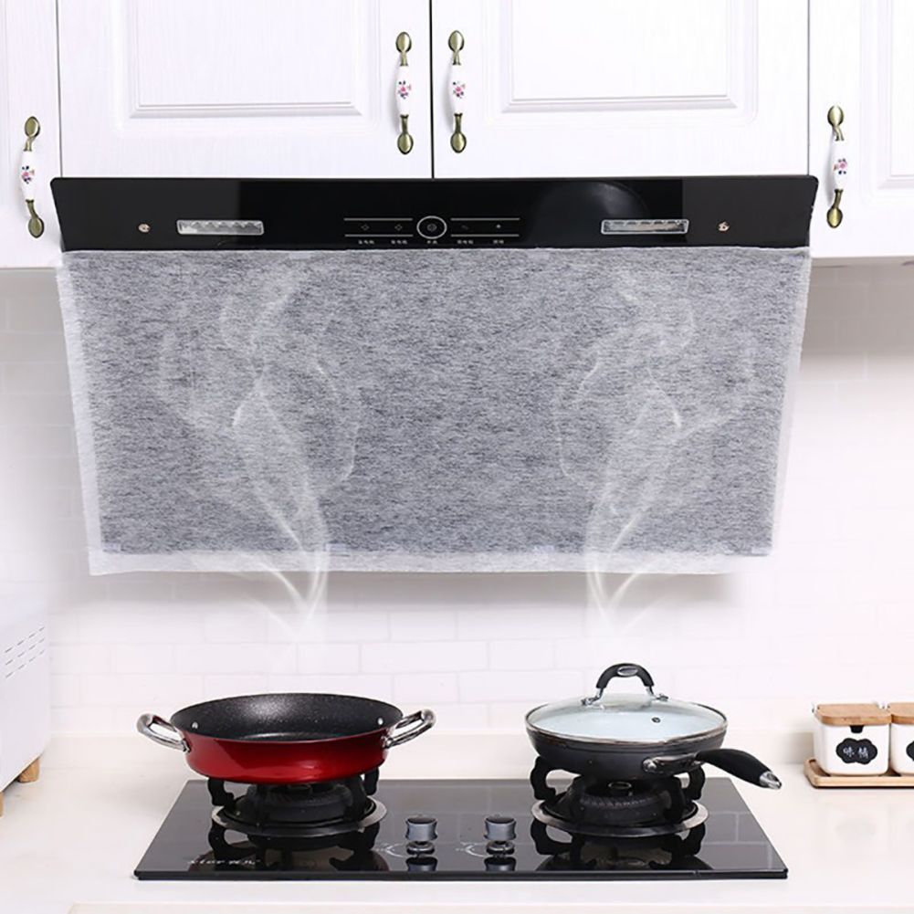 Range Hood Filter Paper Non Woven Range Hood Grease Filter Sheets Paper for Kitchen Supplies 5m Length 46cm Width