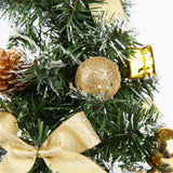 40cm Artificial Tabletop Christmas Tree Mini Xmas Decoration Tree with LED Light Decoration for Christmas Day