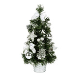 40cm Artificial Tabletop Christmas Tree Mini Xmas Decoration Tree with LED Light Decoration for Christmas Day