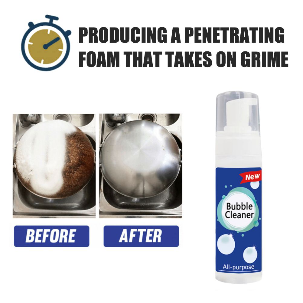 Cleaning Bubble Spray Kitchen Grease Cleaner Multifunctional Rust Remover Mousse Cleaner