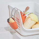 Sink Sponge Holder Hanging Sink Caddy Sponge Holder Kitchen Sink Basket for Sponges - Side View