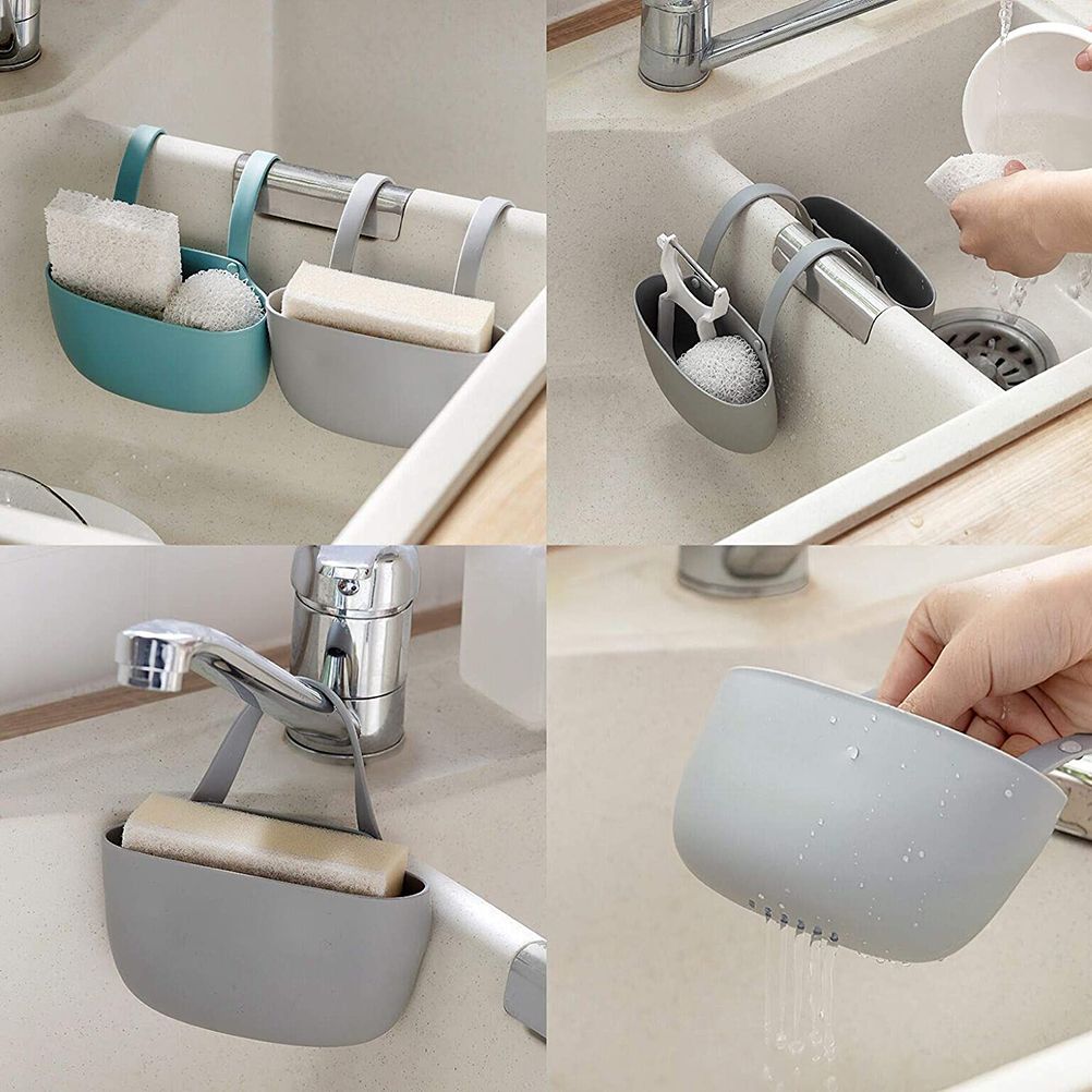Sink Sponge Holder Hanging Sink Caddy Sponge Holder Kitchen Sink Basket for Sponges