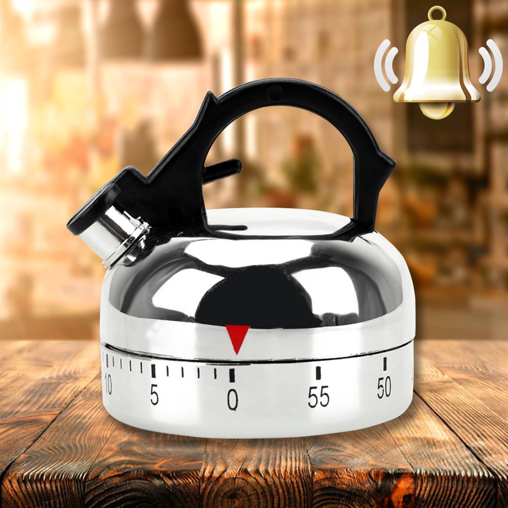 Kettle Shaped Timer Kettle Mechanical Timer 60 Minute Countdown Alarm