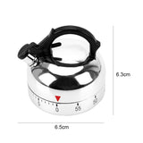 Kettle Shaped Timer Kettle Mechanical Timer 60 Minute Countdown Alarm