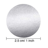 300Pcs Round Scratch Off Stickers 1 Inch Adhesive Scratch Off Labels - Front View
