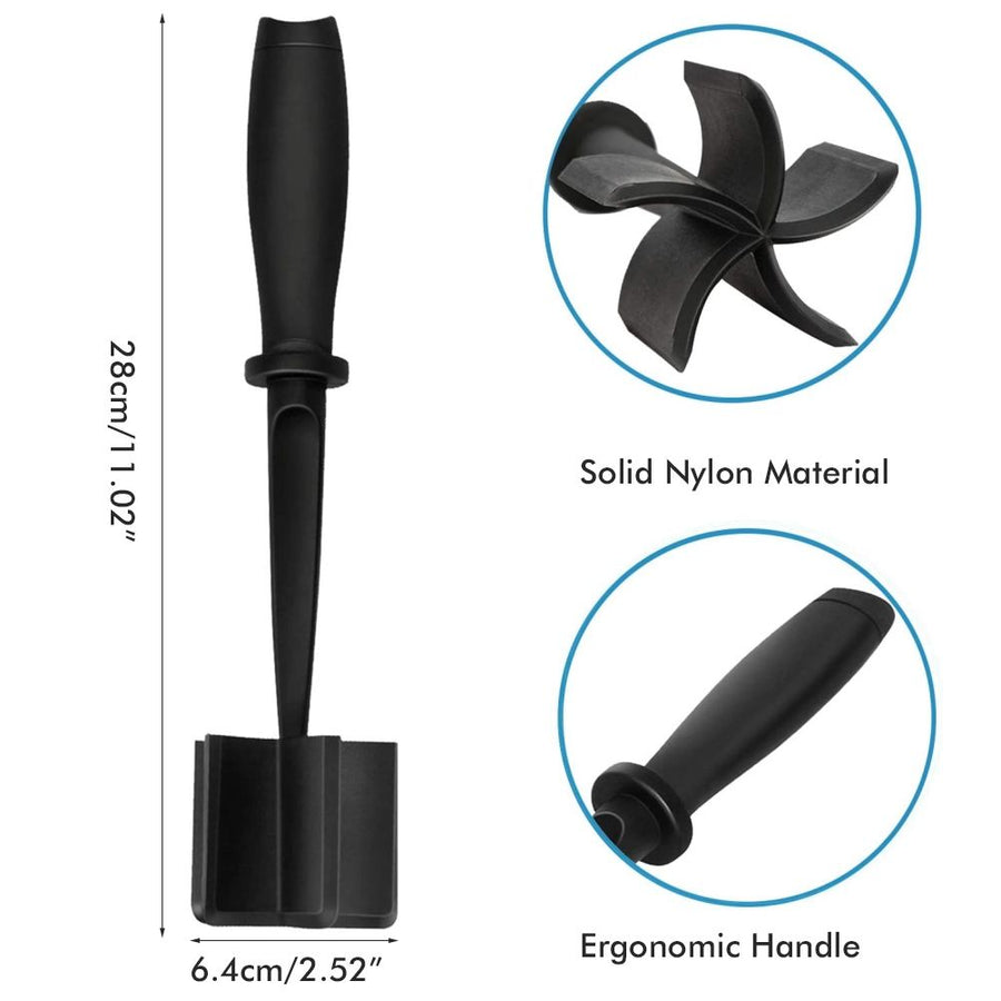 Meat Chopper Multifunctional Ground Beef Masher Ground Beef Turkey Nylon Chopper Utensil Non Stick Cookware