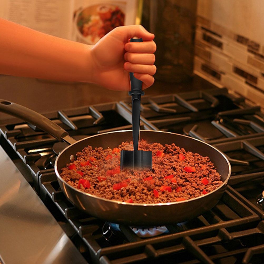 Meat Chopper Multifunctional Ground Beef Masher Ground Beef Turkey Nylon Chopper Utensil Non Stick Cookware