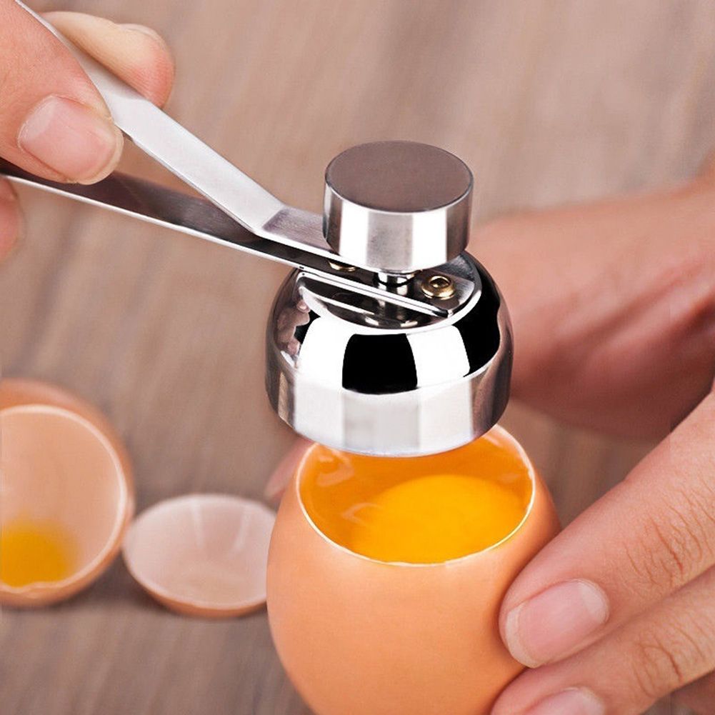 Practical Stainless Steel Egg Topper Cutter Boiled Egg Shell Opener Tool