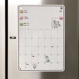 Whiteboard Monthly Planner Refrigerator Magnetic Message Board Memo Boards Fridge Magnet Calendar Daily Planner - Close-Up Angle