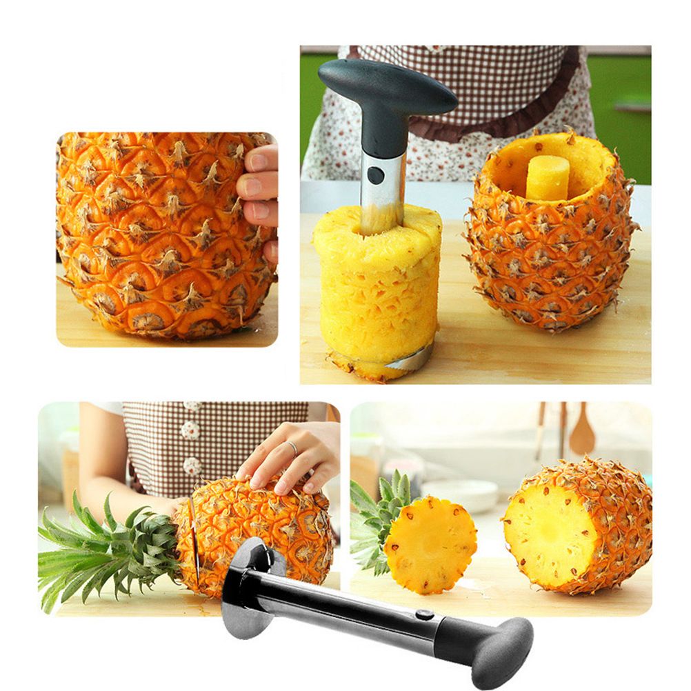 Stainless Steel Pineapple Grater Cutter Kitchen Gadget Fruit Peeler Corer Grater Kitchen Tools