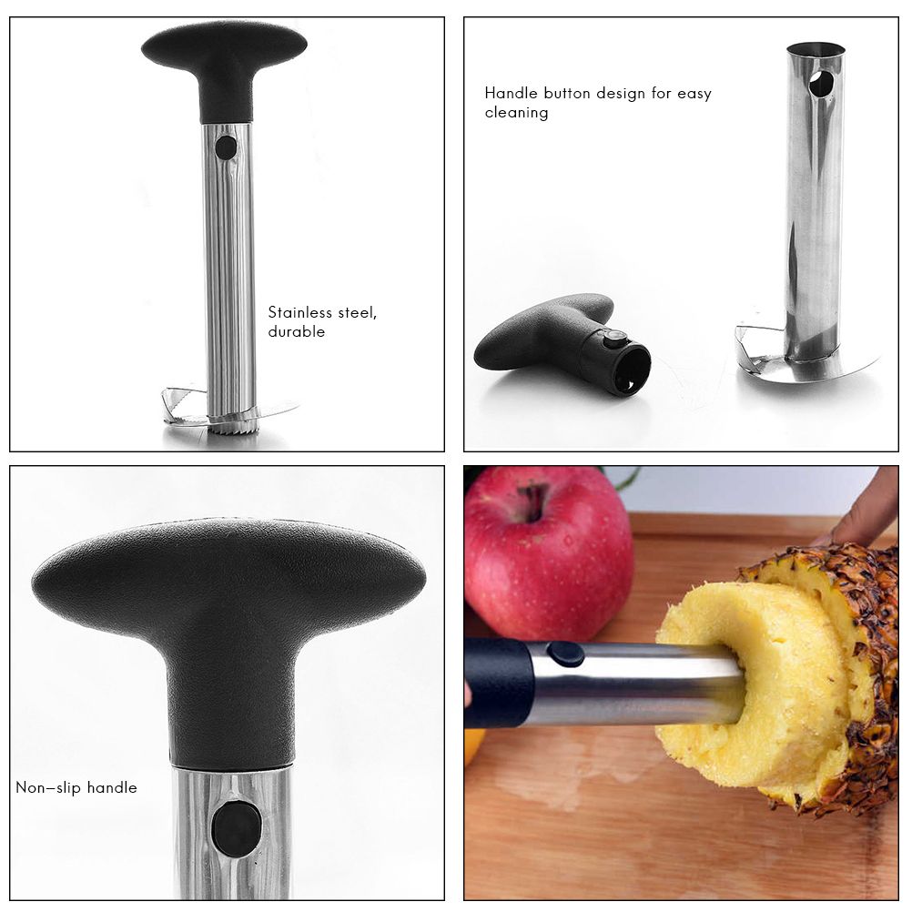 Stainless Steel Pineapple Grater Cutter Kitchen Gadget Fruit Peeler Corer Grater Kitchen Tools