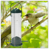 Plastic Bird Feeder Wire Grids Bird Wild Outdoor Garden Hanging Feeder - 45-Degree Angle