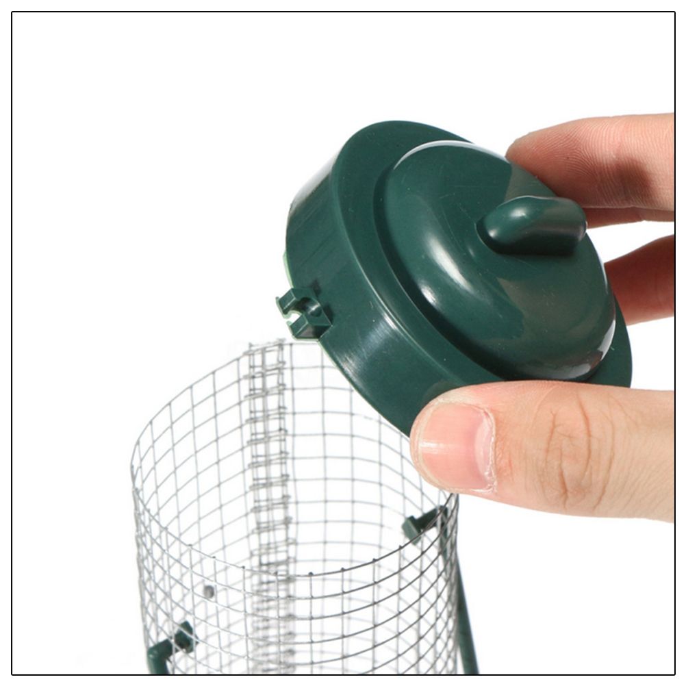 Plastic Bird Feeder Wire Grids Bird Wild Outdoor Garden Hanging Feeder