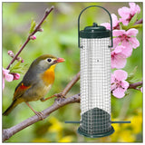 Plastic Bird Feeder Wire Grids Bird Wild Outdoor Garden Hanging Feeder