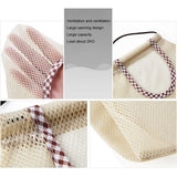 3Pcs Fruit Hanging Mesh Storage Bags for Potatoes Onions Vegetables Reusable Net Storage Tote Bags