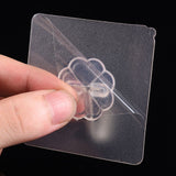 2Pcs Kitchen Seamless Viscose Hook Bathroom Transparent Wall Hangers Adhesive Hook Wall Door Hanging Nailless Hooks