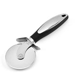 Stainless Steel Pizza Cutter Wheel Kitchen Pizza Cutter with Anti Slip Grip Handle - Top-Down View