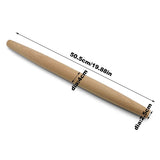 French Rolling Pin for Baking Wood Rolling Pins for Pizza Pasta Pastry Bread Kitchen Baking Tool - Side View