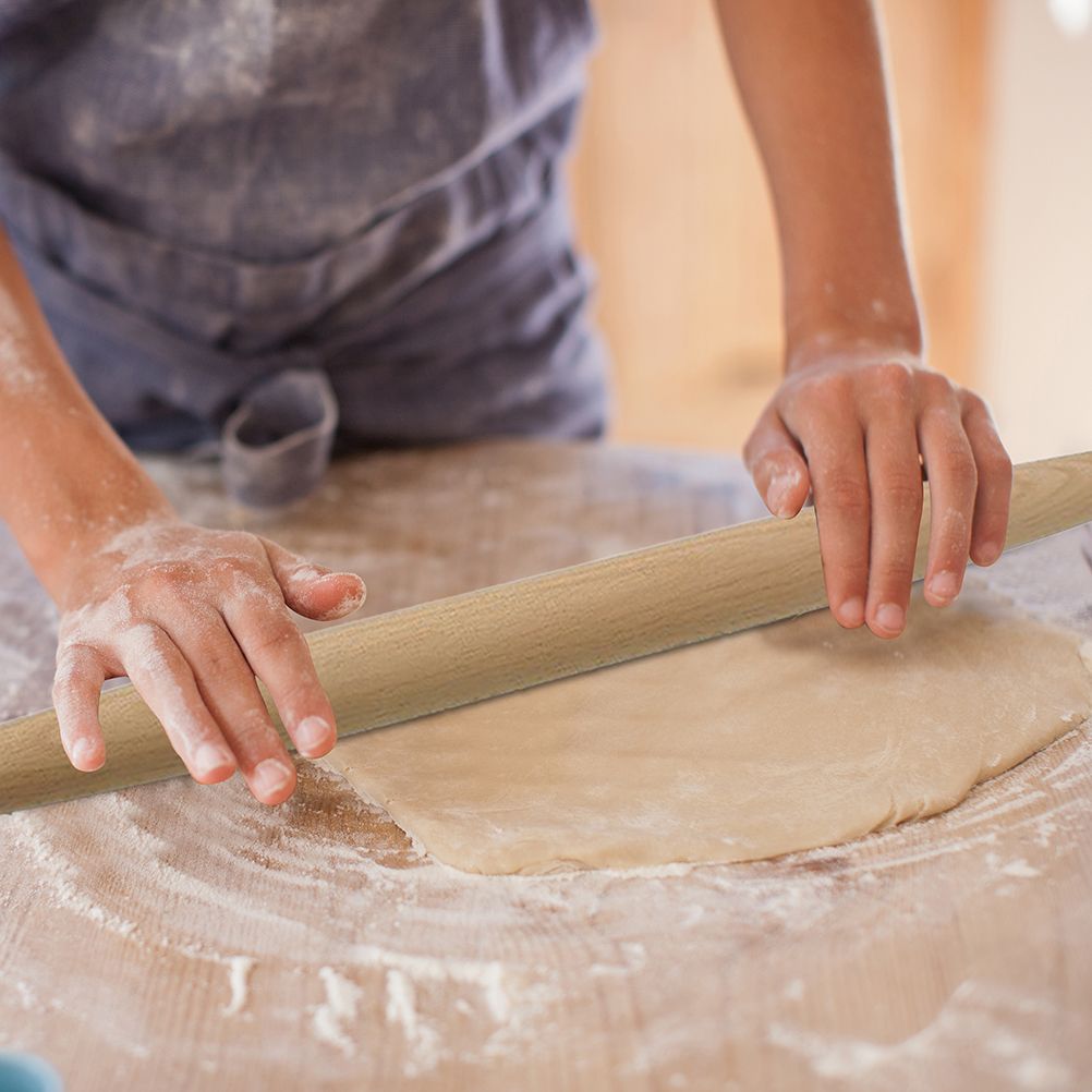 French Rolling Pin for Baking Wood Rolling Pins for Pizza Pasta Pastry Bread Kitchen Baking Tool
