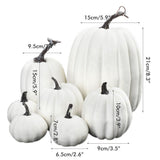 7PCS Simulation Pumpkin Model Artificial Pumpkin Decoration Home Table Decor for Thanksgiving and Halloween - Extra Image