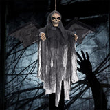 Hanging Bat Ghost Mixed Voice Control Lightening Eyes Screaming Moving Trick or Treat Party Hanging Decoration Best Halloween Decoration Prop - Extra Image
