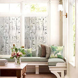 Bamboo Window Film Stained Glass Film Frosted Window Decal Decorative Window Cling No Glue Removable Window Stickers - Top-Down View