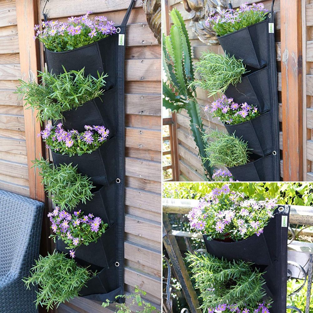 Vertical Planter Wall Mounted Planting Bag Outdoor Greening Container Garden Planters Bag