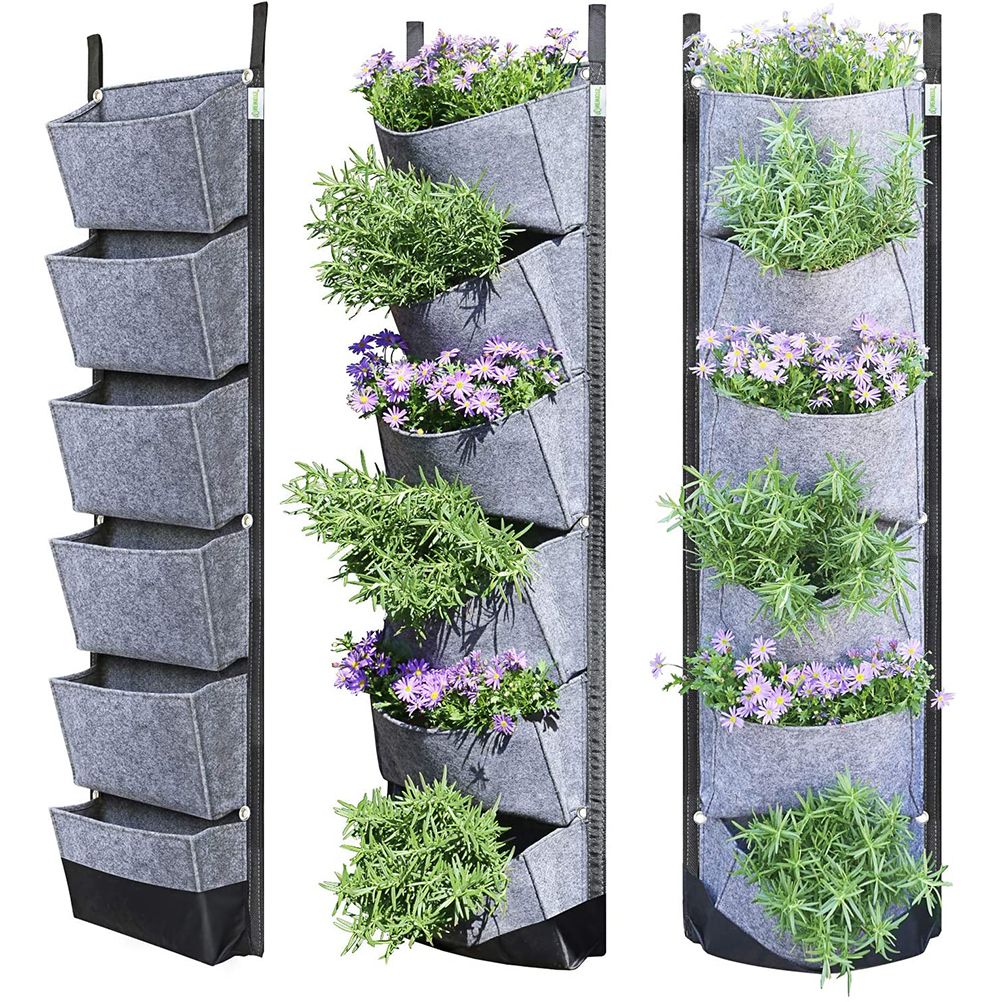 Vertical Planter Wall Mounted Planting Bag Outdoor Greening Container Garden Planters Bag
