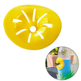 10Pcs Flower Shaped Bee Catcher Garden Home Killer Mini Flying Trap Reusable Practical Outdoor Pest Control - Rear View