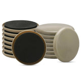 16Pcs 3.5 inch Round Carpet Furniture Sliders for Carpeted and Hard Floor Surface
